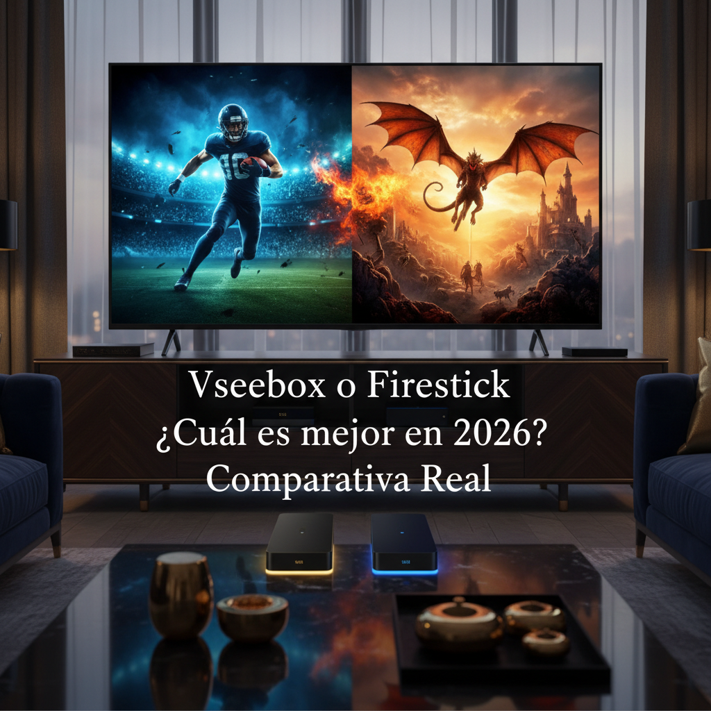 Vseebox o Firestick ¿Cuál es mejor en 2026? Comparativa Real