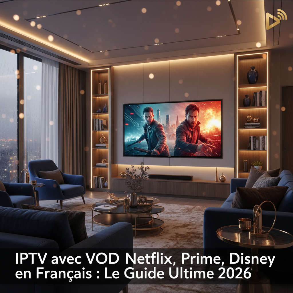 IPTV avec VOD Netflix, Prime, Disney en Français : Le Guide Ultime 2026